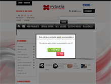 Tablet Screenshot of extasia-sexshop.com